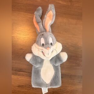 Vintage Warner Bros Bugs Bunny Hand Puppet Plush 12” Toy  24k Special Effects